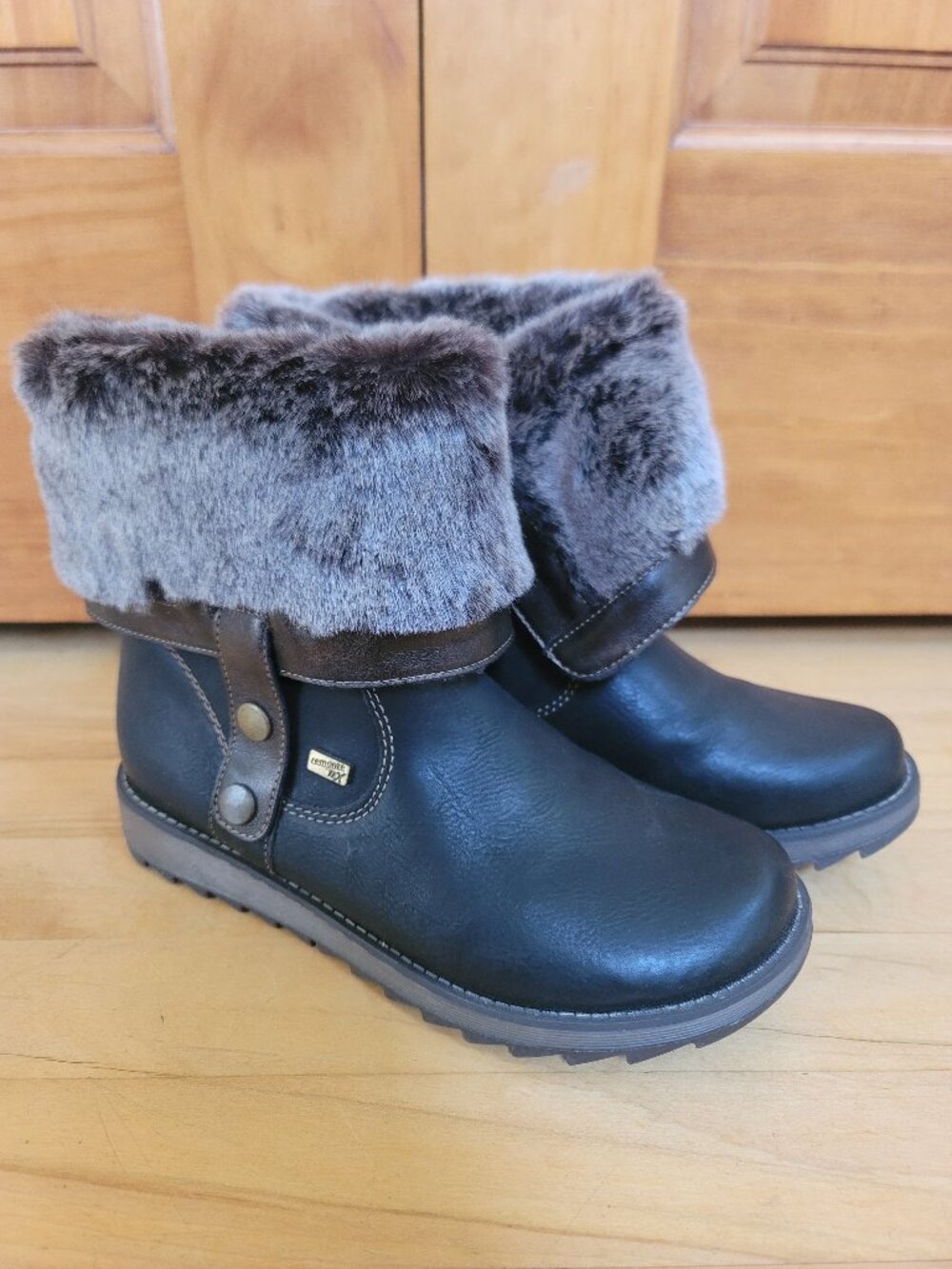 Remonte Shanice D8874 Fall Winter boots faux fur cozy water resistant US 7.5